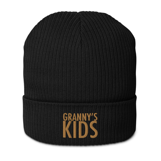 Organic ribbed beanie